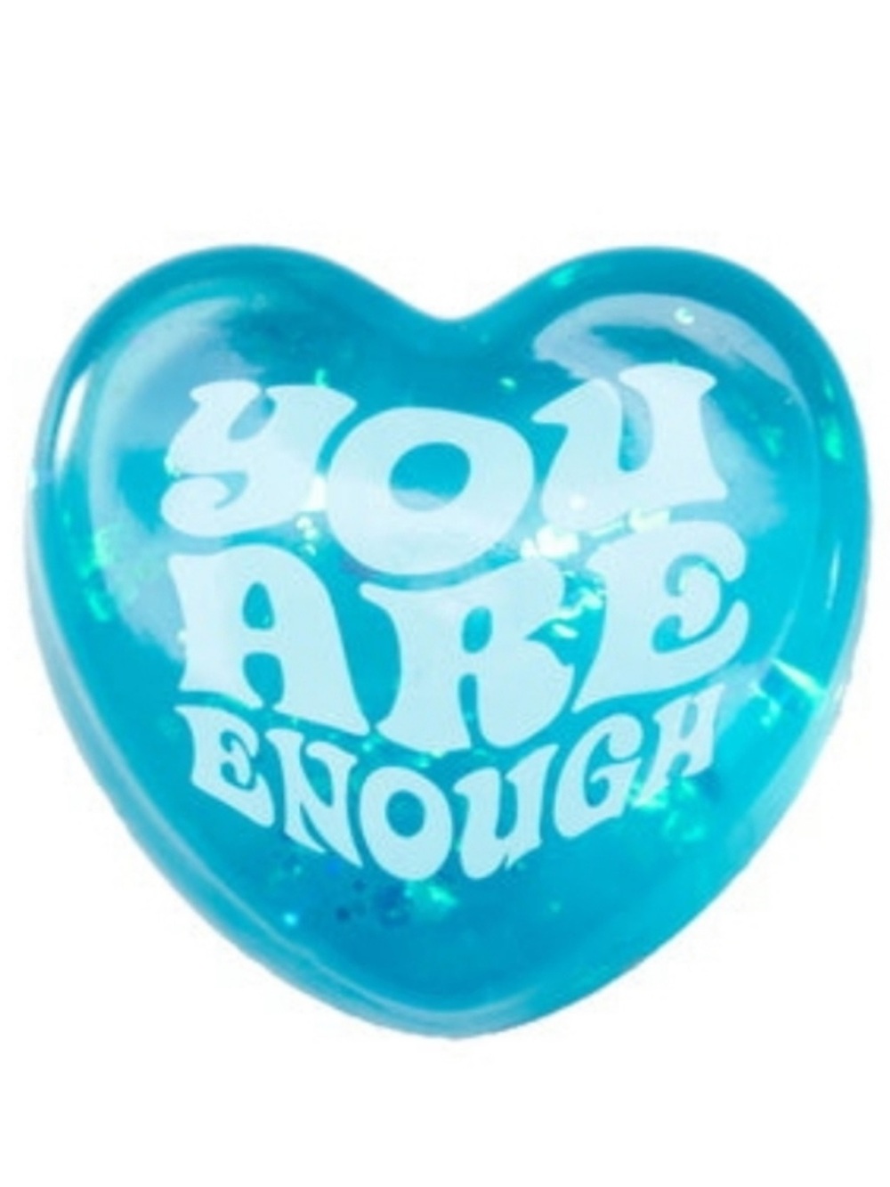 NeeDoh you are enough Good Vibes Only teal Heart Stress relief sensory ball